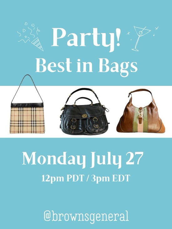 Handbags - Get your last minute shares in now! Let’s share, shop, and sell Best in Bags! 🩵